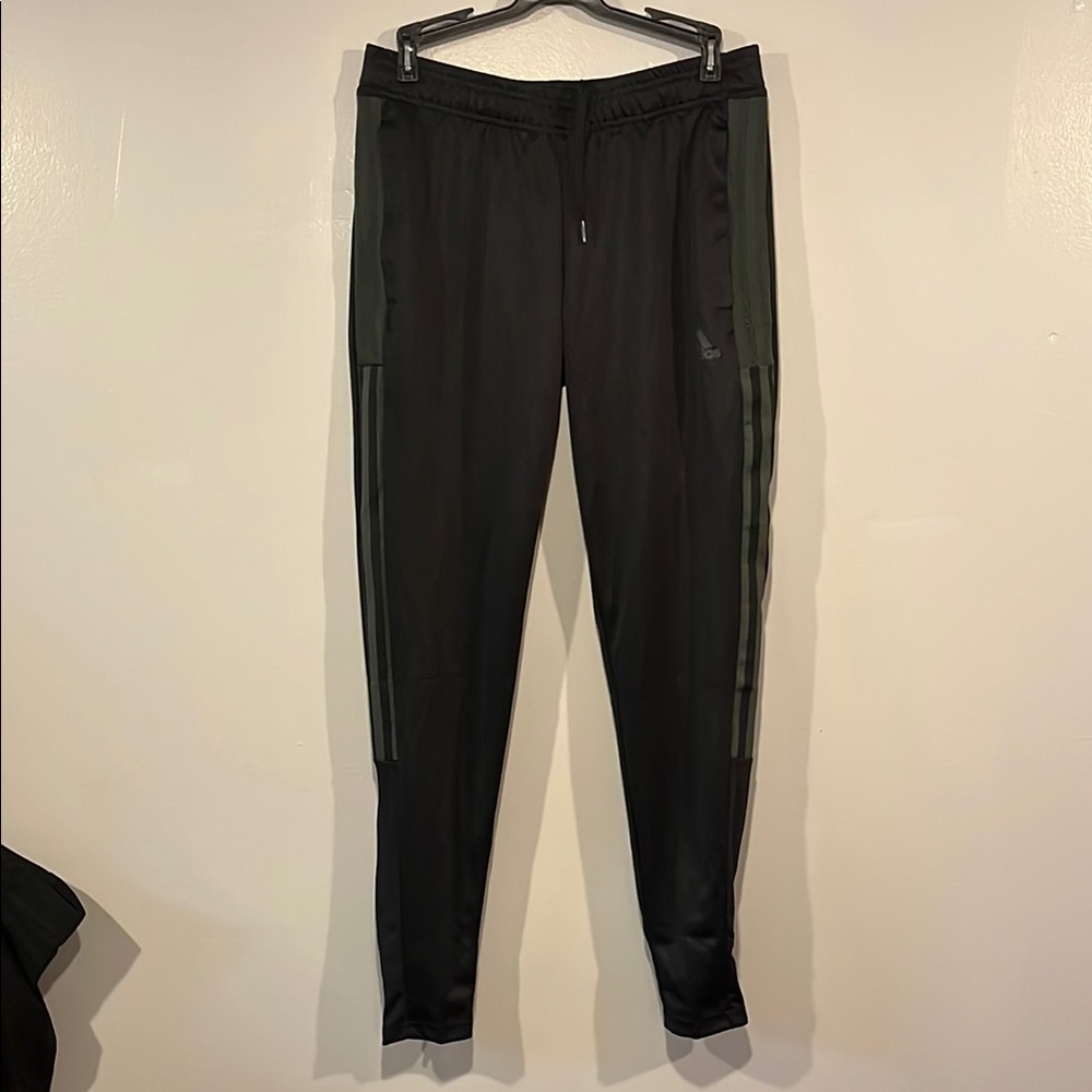 adidas Black and Dark Green Joggers